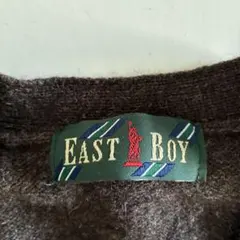EAST BOY ウールカーディガン 11号 ダークブラウン