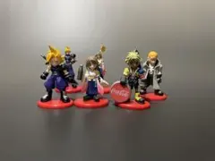 ファイナルファンタジー　Ⅶ Ⅹ コカコーラのおまけ　クラウド　ティーダ　ティファ
