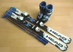 【直接お渡し限定・中古品】HEAD SUPER SHAPE スキーセット 🩷💜値下げ中🤍Hartジュニアスキーセット118センチ