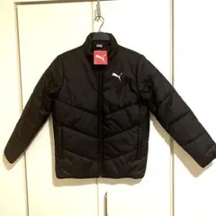 160 新品　防水　PUMA プーマ　中綿ダウンジャケット 黒　ブラック　ウェア