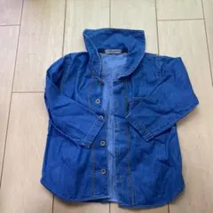 デニムブルー 長袖シャツ