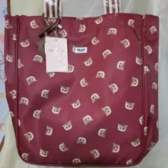 PAUL & JOE ACCESSOIRES 猫柄 トートバッグ ワインのサムネイル