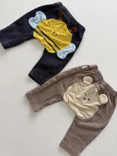 ベビーパンツ　2枚セット　70 おしりアニマルのサムネイル