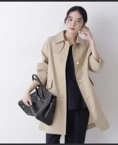 ボンディングステンカラーコート トレンチコート ナノユニバース