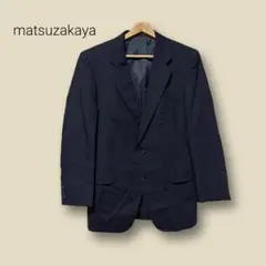 3056　【松坂屋】　スーツ　テーラードジャケット　春夏　ネイビー　シングル