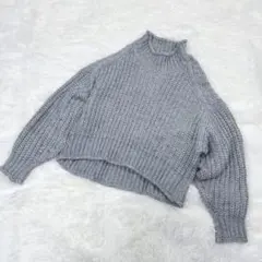 エイチアンドエム/H&M ( XL) ハイネックニット ざっくり グレー