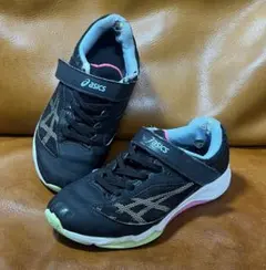 asics スニーカー 20.0cm 黒/青/ピンク