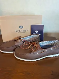 Sperry ブラウン デッキシューズ top sider 9ハーフ - メルカリ