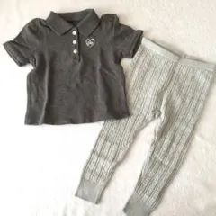 GAP ポロシャツとレギンスセット グレー