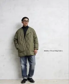 WAIPER × TAION キルティング ダウンジャケット