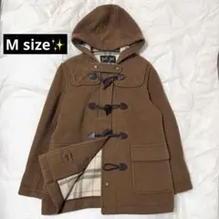 イーストボーイ　ダッフルコート　キャメル　チェック　9号