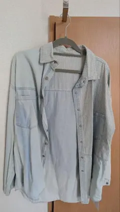 ストライプデニムジャケット