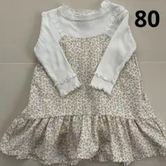 ＊美品 80花柄ワンピース（長袖）＊のサムネイル