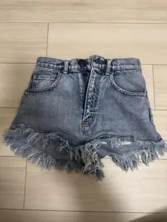 MOUSSY フリンジデニムショートパンツ　サイズ0