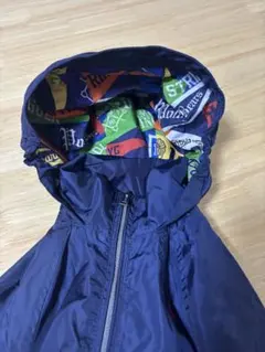 ネイビーフード付きジャケット