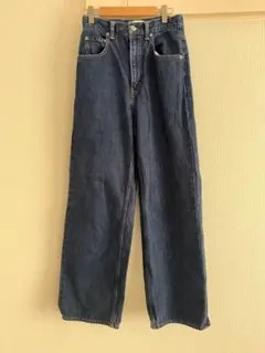 AZUL BY MOUSSY ダーツデニムワイドII ワンウォッシュ S