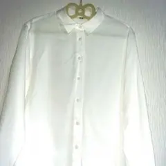ユニクロ　白ブラウス　Lサイズ　長袖