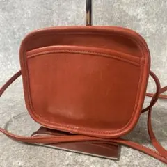 オールドコーチ　ショルダーバッグ　ポシェット　レザー　レッド　赤　ヴィンテージ
