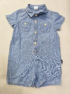 【美品】babyGAP デニム風　ロンパース　カバーオール　サイズ80