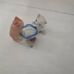 猫　置物 陶器　レトロ