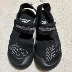 new balance ニューバランス サンダル 19cm キッズ ブラック