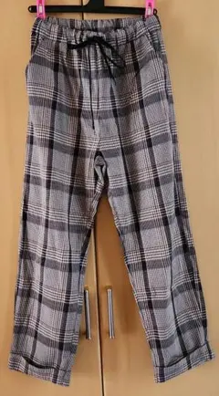 WEGOチェック柄イージーパンツ
