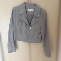 MISCH MASCH グレー スエード風 ライダースジャケット