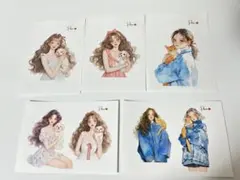피온 스티커, 5개 세트, 여아, 동물
