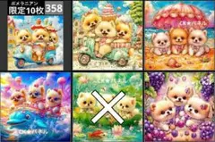 【358】CK様レアパネル生地　ポメ