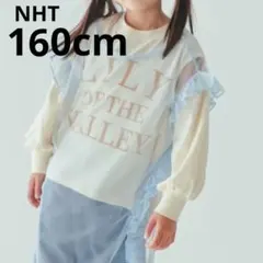 【新作】NHT 160cm フリルチュールワンピース 水色のサムネイル