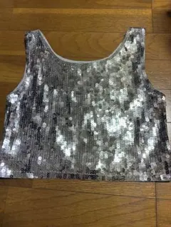 スパンコール タンクトップ