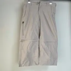 コロンビア　コンバーチブルパンツ　キッズ　ベージュ Sサイズのサムネイル