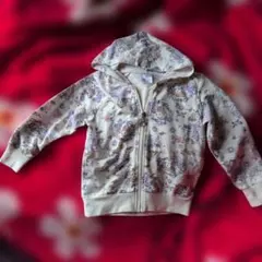 ソフィアのフード付きパーカー クリーム色110cm