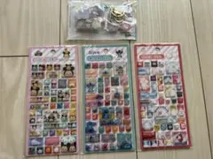 ブロックシール　ディズニーツムツム・スティッチ・ベイマックス＆ミニシール帳完成品