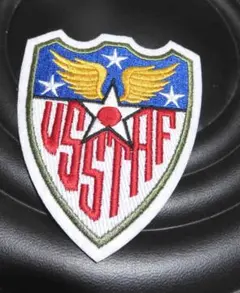 青白WW2◆新品USSTAFアメリカ軍　空軍　刺繍ワッペン■サバゲーミリタリー