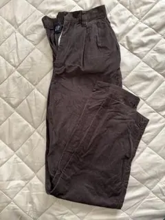 GAP ダークブラウン ワイドパンツ