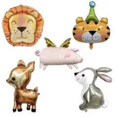 動物 3Dバルーンセット アルミ風船 誕生日 パーティー 装飾 飾り付けアニマル