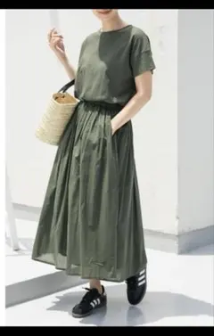 URBAN RESEARCH DOORS ワンピース オリーブグリーン　カーキ