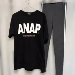 ANAP ブラック Tシャツ、レギンス2点セット