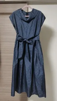大島紬　ワンピース　着物リメイク