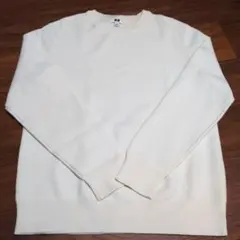 【ユニクロ】ウォッシャブルストレッチミラノリブクルーネックセーター　M