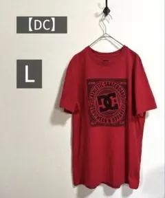 【DC SHOES】ディーシーシューズ メンズ Tシャツ L レッド ロゴTのサムネイル