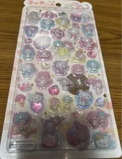 【正規品】サンリオ　うるちゅるシール　キキララ&ハローキティ&マイメロディ