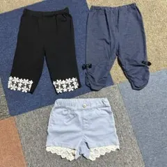 女児　女の子　夏服　ボトムス　短パン　110cm 3枚セット