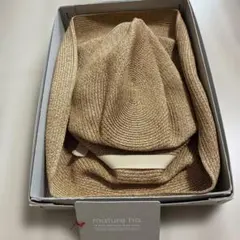 mature ha ベージュ ストローハット