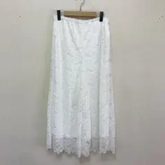 タグ付 見せて可愛い 重ね着用レース ペイズリー柄 ペチパンツ L-2L 白