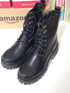 ラギットソール レースアップブーツ 23.5（ダークブラウン）