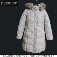m21847・値下★HusHusH★ダウンコート・ハイウェストライン脚長効果