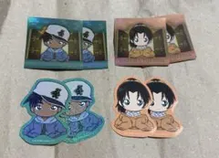 名探偵コナン ちぢませ隊 ステッカーコレクション 服部平次 遠山和葉 2セット