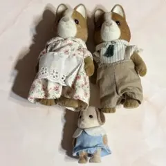 な*ノ様 シルバニアファミリー マロンイヌ お母さん お父さん 赤ちゃん 人形